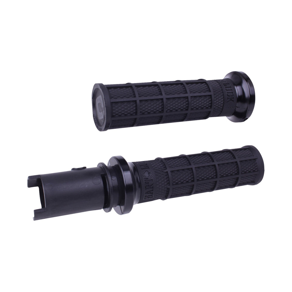 ODI - HART-LUCK SIGNATURE V-TWIN LOCK-ON(TM) GRIPS - CVO - BLACK/BLACK