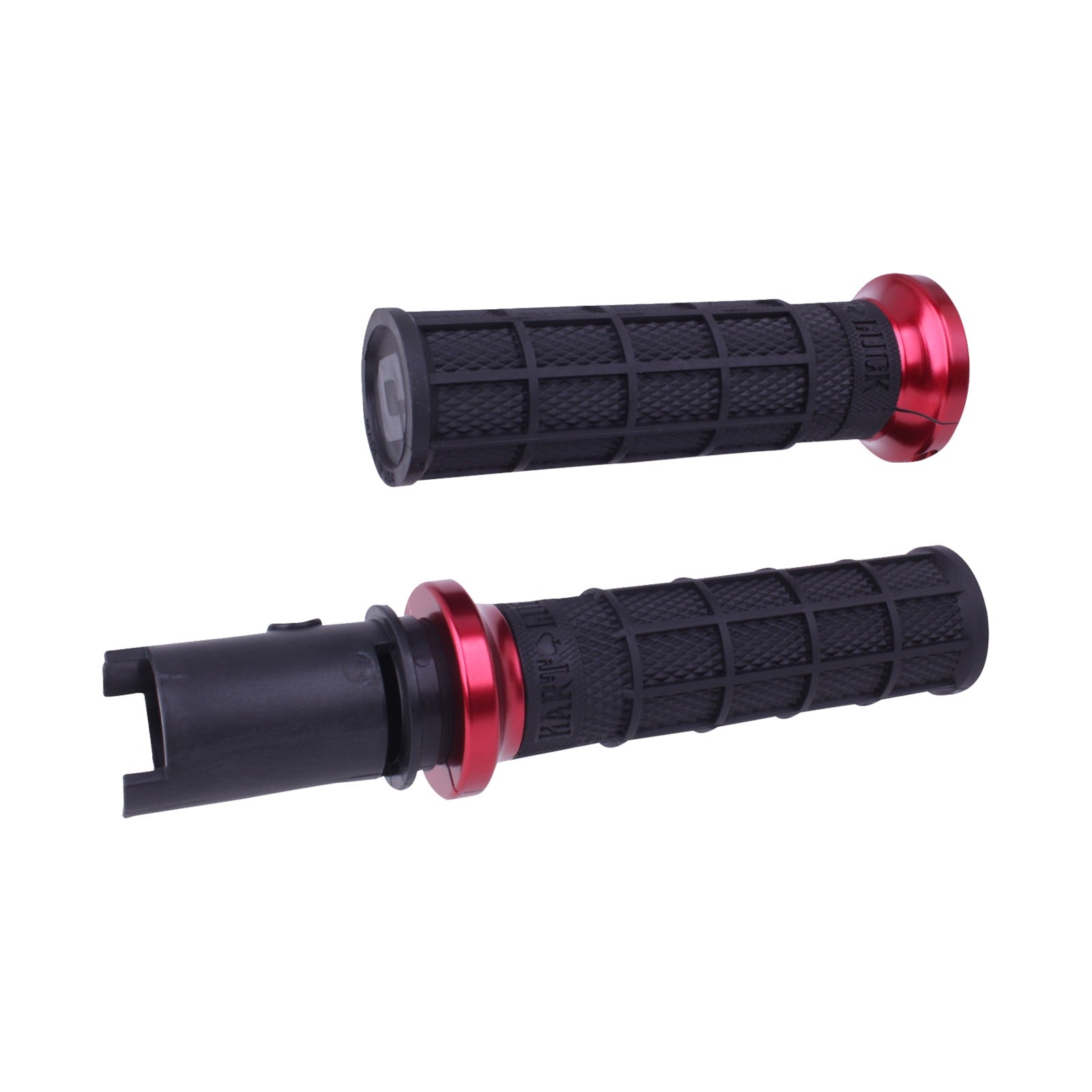 ODI - HART-LUCK SIGNATURE V-TWIN LOCK-ON(TM) GRIPS - CVO - BLACK/RED