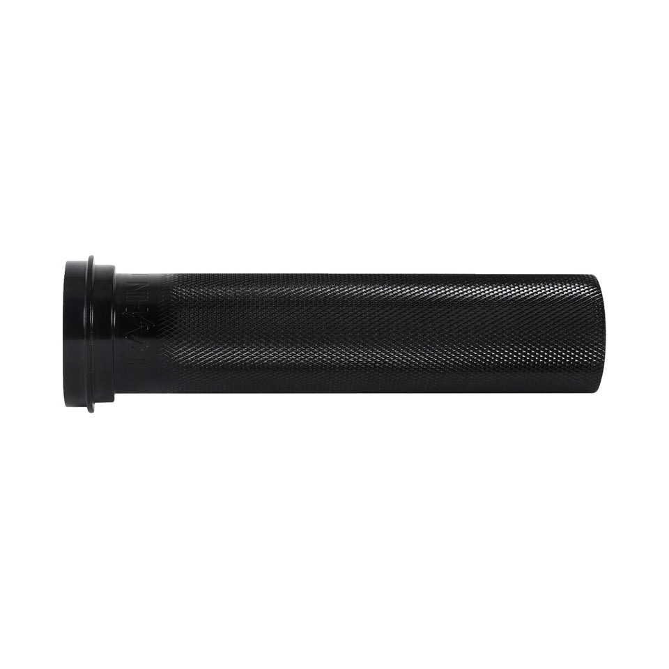 THRASHIN SUPPLY CO. - THROTTLE TUBE - KNURLED - 1" - TBW - BLACK