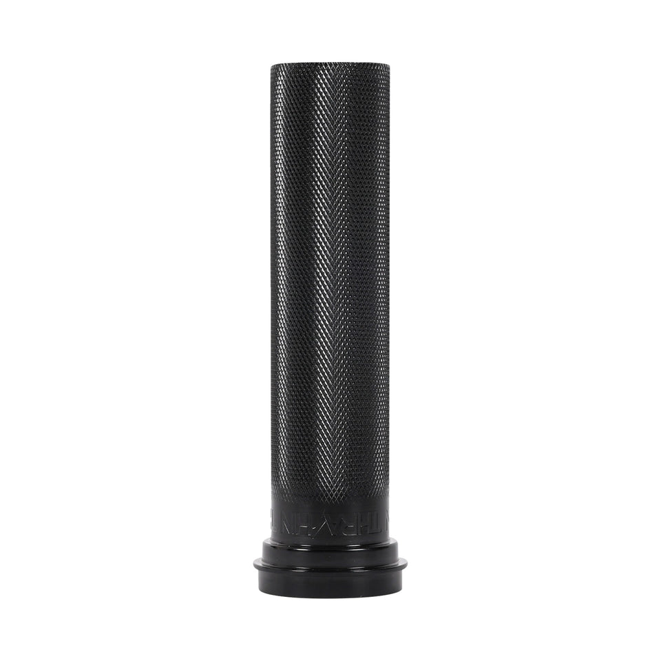 THRASHIN SUPPLY CO. - THROTTLE TUBE - KNURLED - 1" - TBW - BLACK