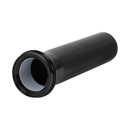 THRASHIN SUPPLY CO. - THROTTLE TUBE - KNURLED - 1" - TBW - BLACK