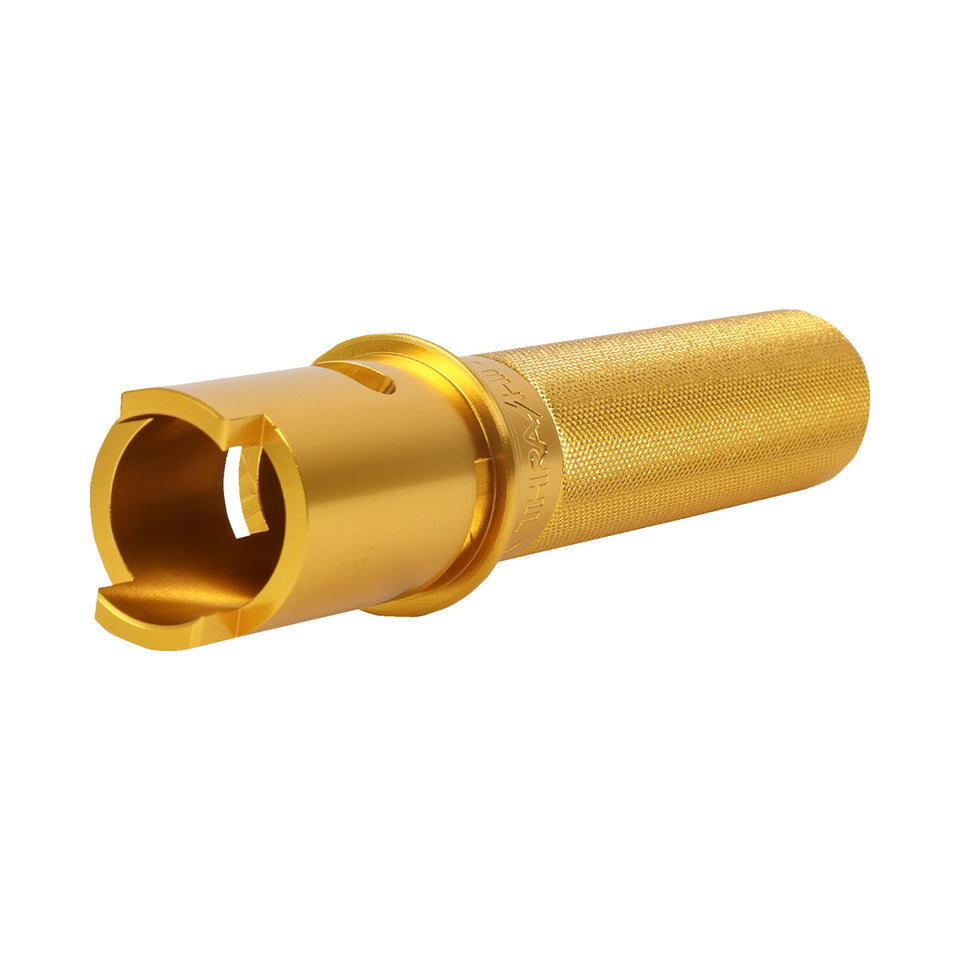 THRASHIN SUPPLY CO. - THROTTLE TUBE - KNURLED - 1" - GEN 2 TBW - GOLD
