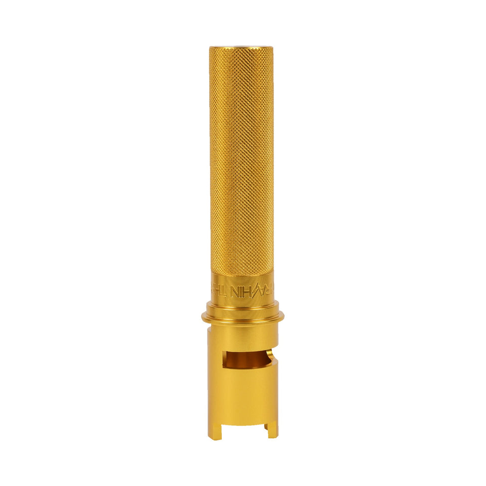 THRASHIN SUPPLY CO. - THROTTLE TUBE - KNURLED - 1" - GEN 2 TBW - GOLD