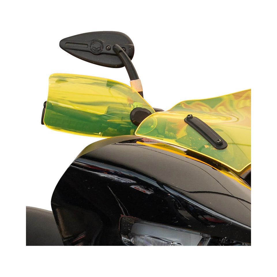KLOCK WERKS - FLARE(R) HANDGUARDS - HARLEY-DAVIDSON HYDRAULIC CLUTCH - YELLOW ICE