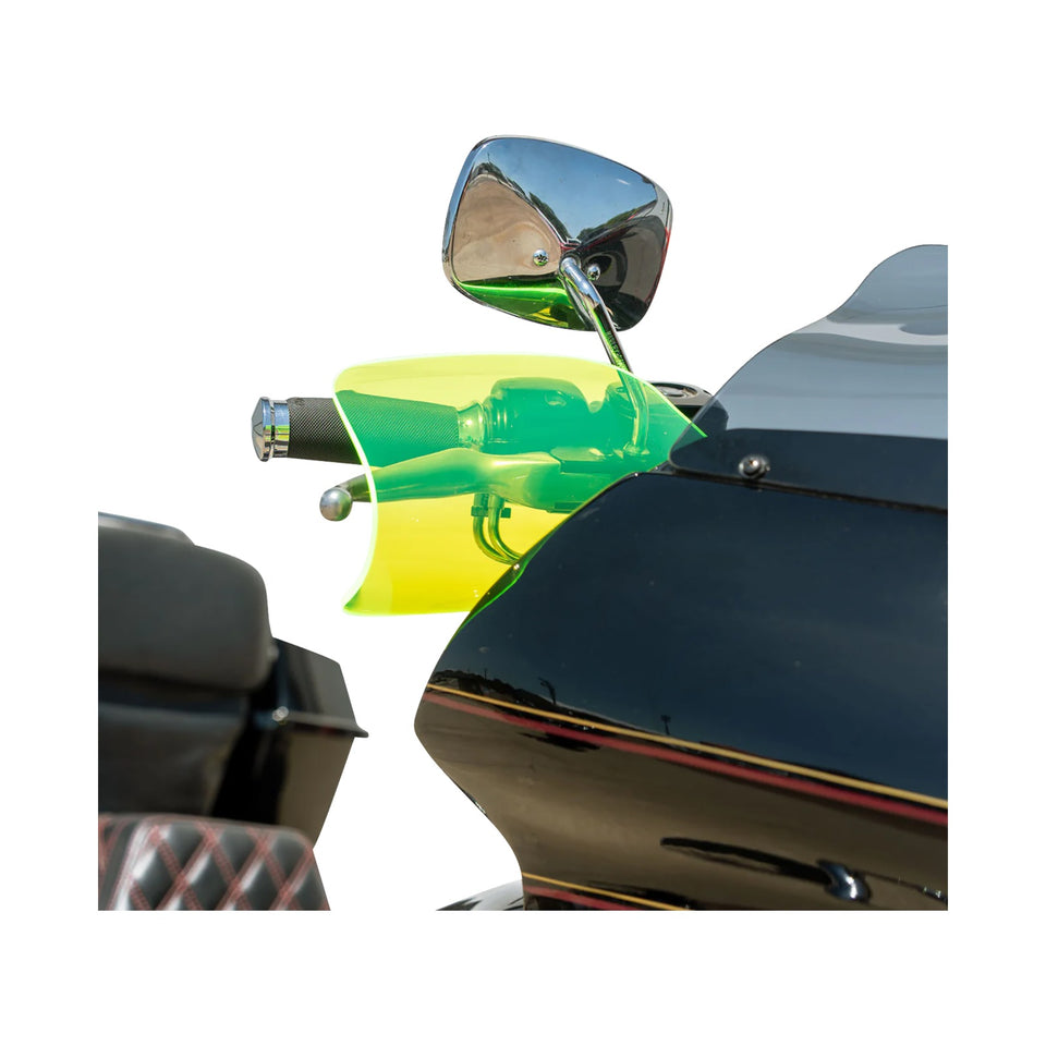 KLOCK WERKS - FLARE(R) HANDGUARDS - HARLEY-DAVIDSON CABLE CLUTCH - GREEN ICE