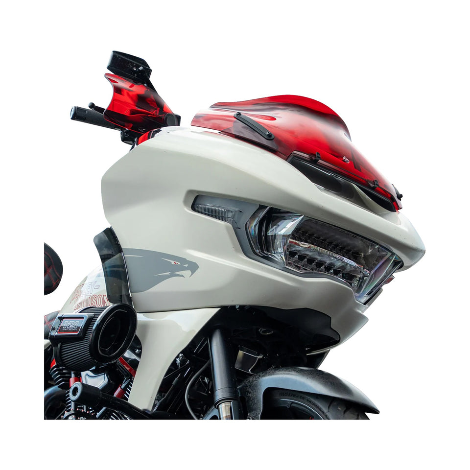 KLOCK WERKS - FLARE(R) HANDGUARDS - HARLEY-DAVIDSON HYDRAULIC CLUTCH - RED