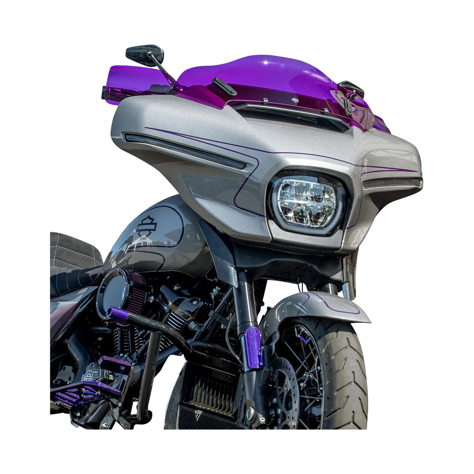 KLOCK WERKS - FLARE(R) HANDGUARDS - HARLEY-DAVIDSON HYDRAULIC CLUTCH - PURPLE