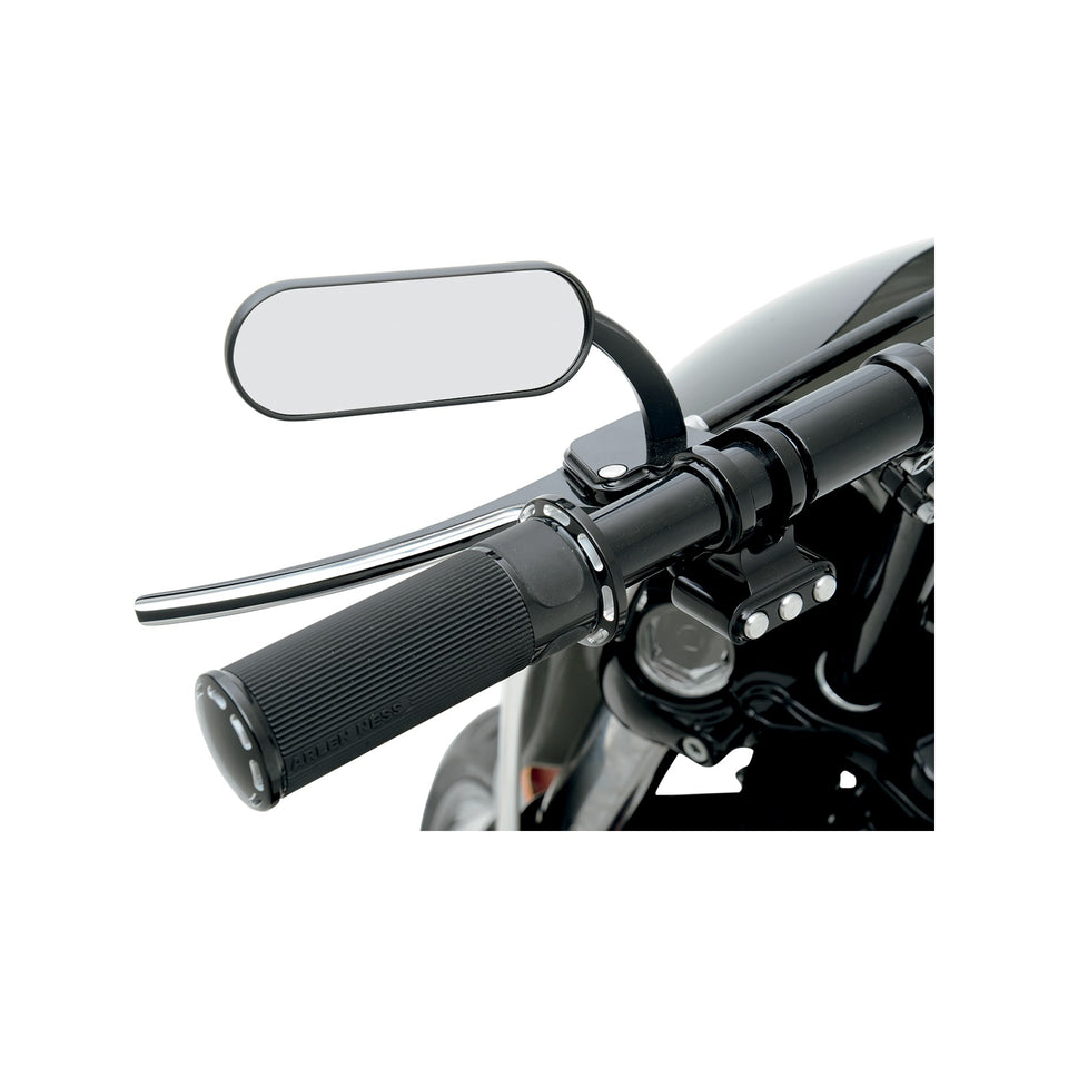 ARLEN NESS - MIRROR - MICRO - MINI - SIDE VIEW - OVAL - BLACK - LEFT