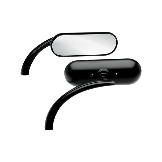 ARLEN NESS - MIRROR - MICRO - MINI - SIDE VIEW - OVAL - BLACK - LEFT