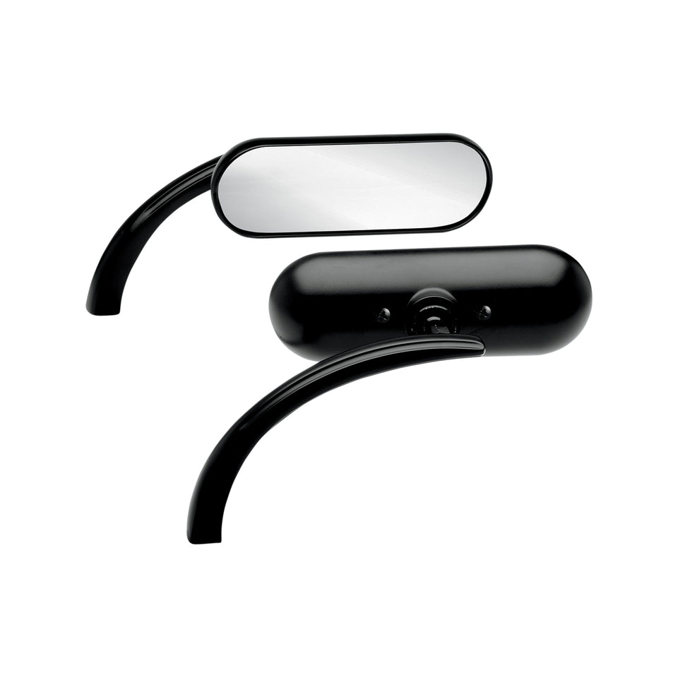 ARLEN NESS - MIRROR - MICRO - MINI - SIDE VIEW - OVAL - BLACK - LEFT