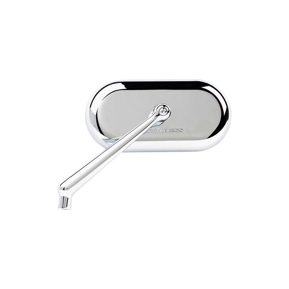 ARLEN NESS - MIRROR - SIDE VIEW - OVAL - CHROME - LEFT