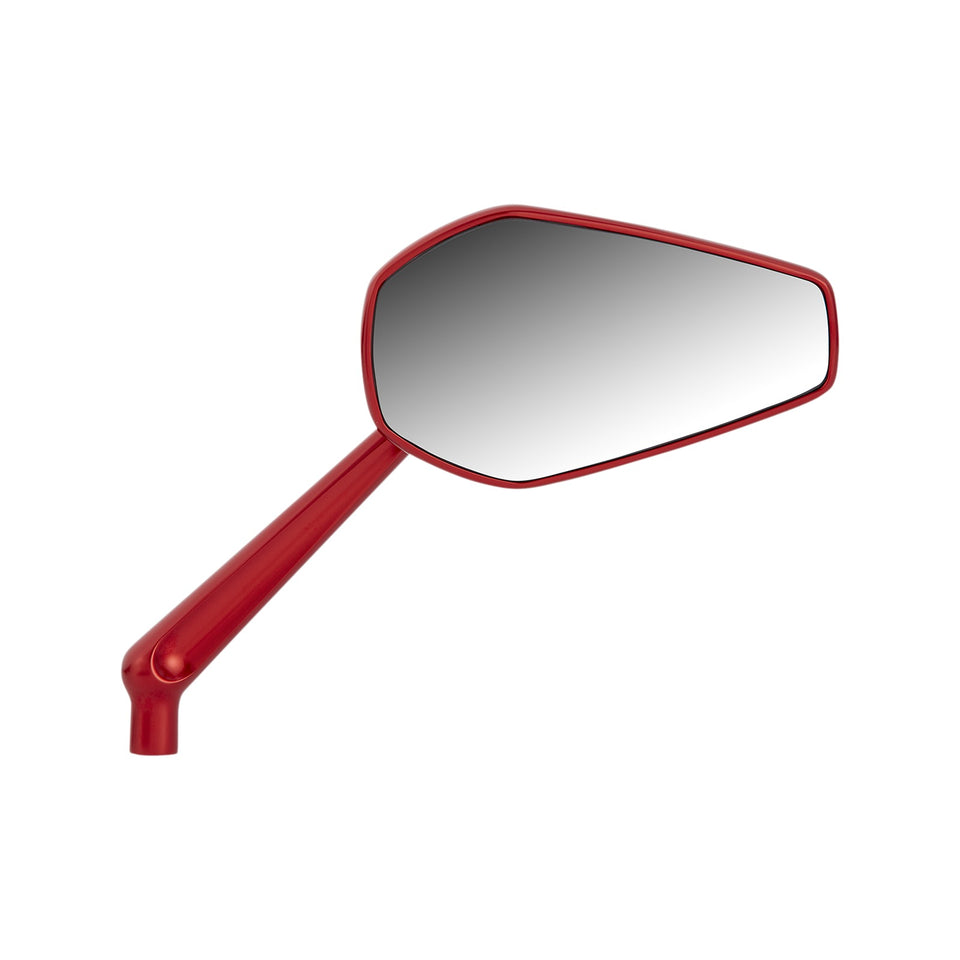 ARLEN NESS - MIRROR - MINI/STOCKER - SIDE VIEW - HEXAGON - RED - RIGHT