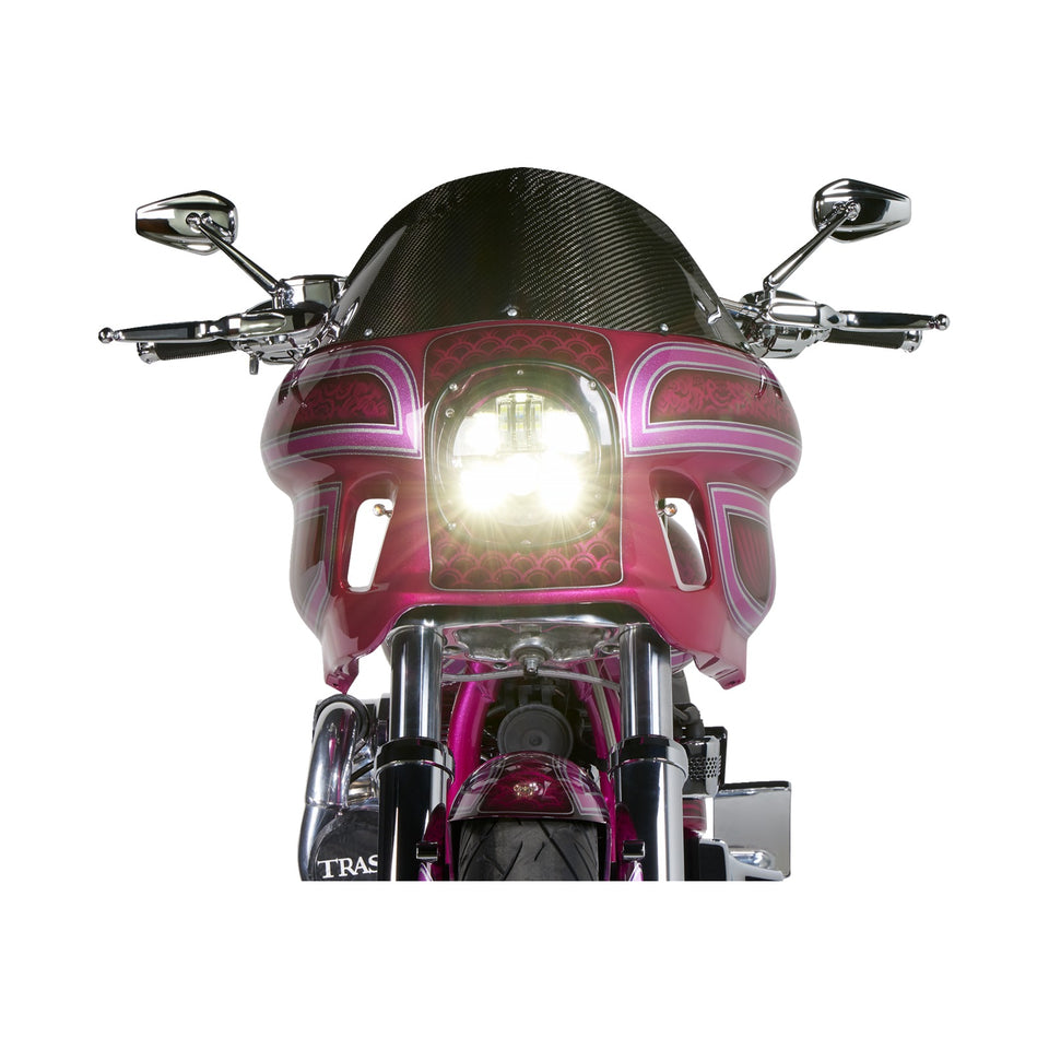 ARLEN NESS - MIRROR - MINI/STOCKER - SIDE VIEW - HEXAGON - CHROME - LEFT