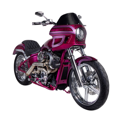 ARLEN NESS - MIRROR - MINI/STOCKER - SIDE VIEW - HEXAGON - CHROME - RIGHT
