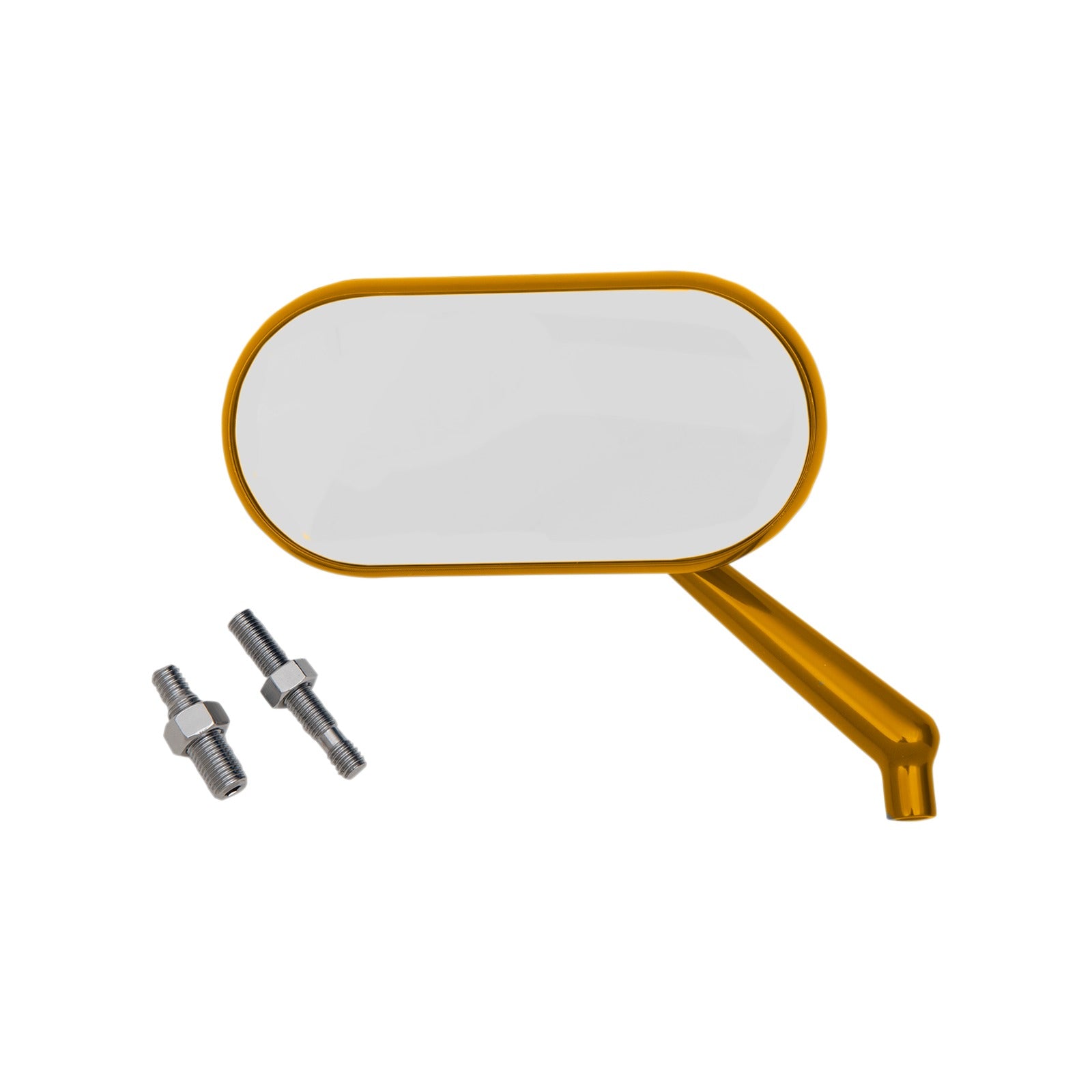 ARLEN NESS - MIRROR - SIDE VIEW - OVAL - GOLD - RIGHT