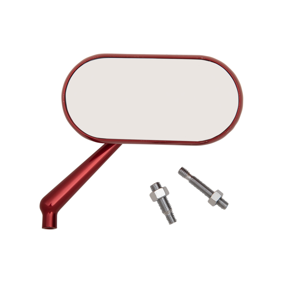 ARLEN NESS - MIRROR - SIDE VIEW - OVAL - RED - RIGHT