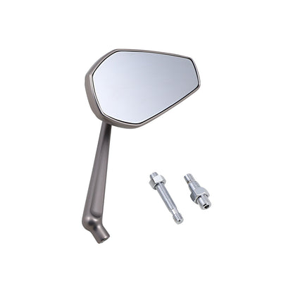 ARLEN NESS - MIRROR - MINI STOCKER - SIDE VIEW - OVAL - TITANIUM - RIGHT