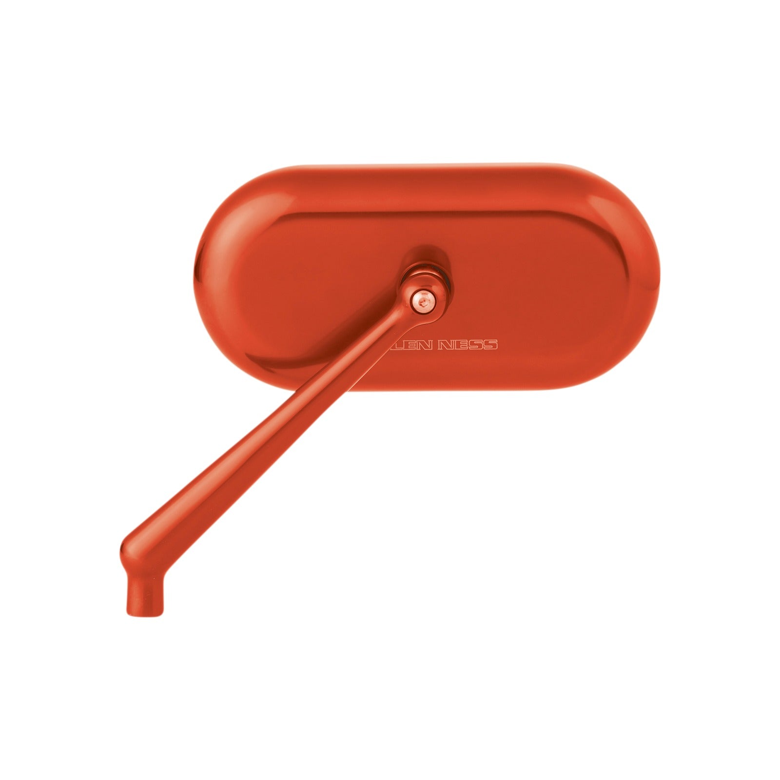 ARLEN NESS - MIRROR - SIDE VIEW - OVAL - ORANGE - LEFT