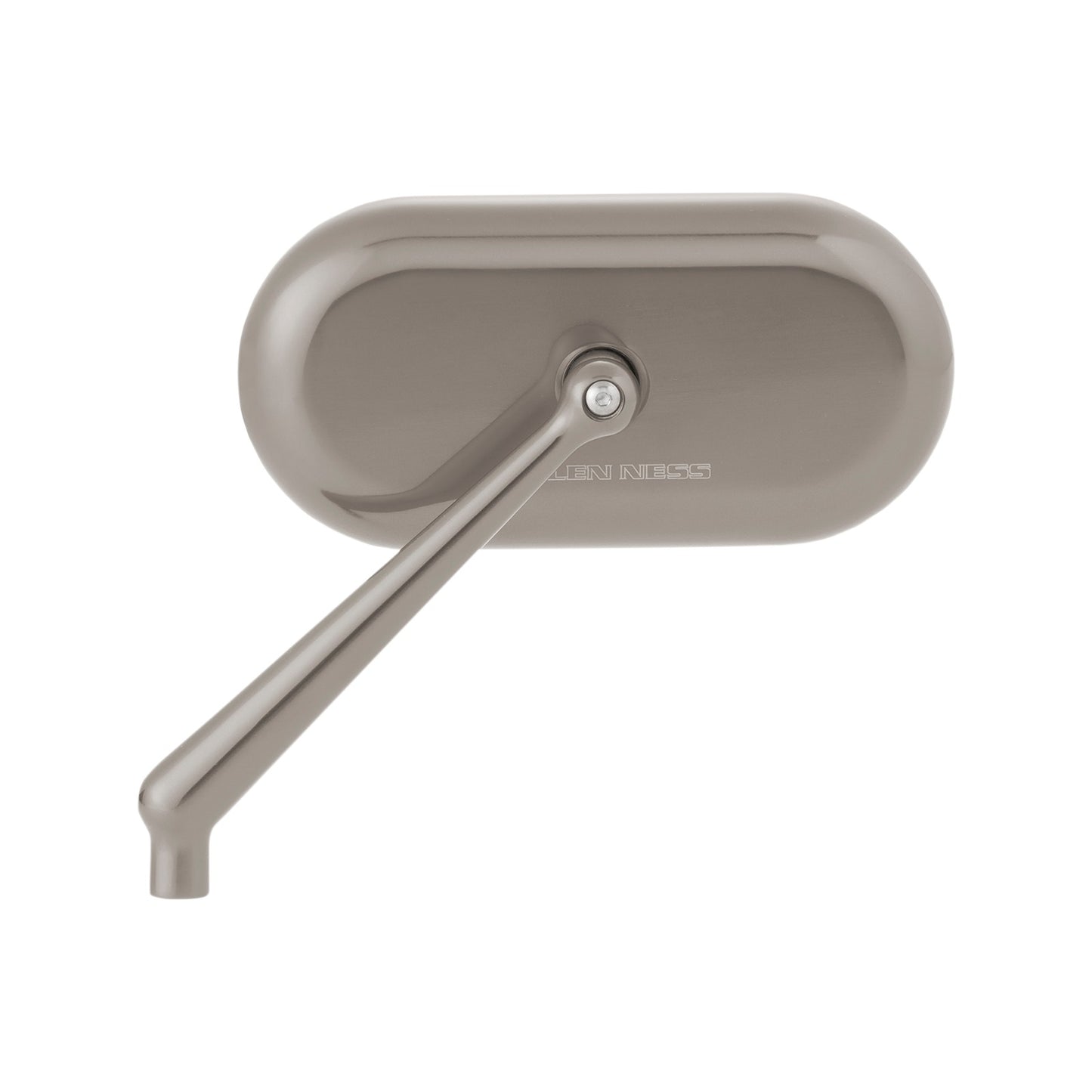 ARLEN NESS - MIRROR - SIDE VIEW - OVAL - TITANIUM - LEFT