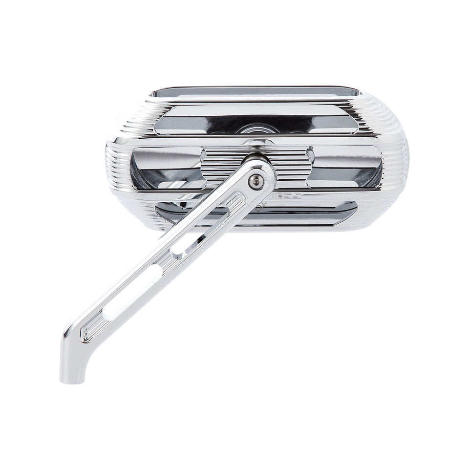 ARLEN NESS - MIRROR - SIDEKICK - SIDE VIEW - OVAL - CHROME - LEFT