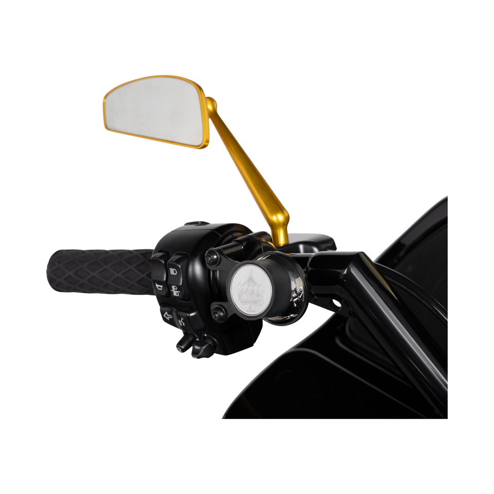 ARLEN NESS - MIRROR - TEARCHOP - SIDE VIEW - TEARDROP - GOLD - LEFT