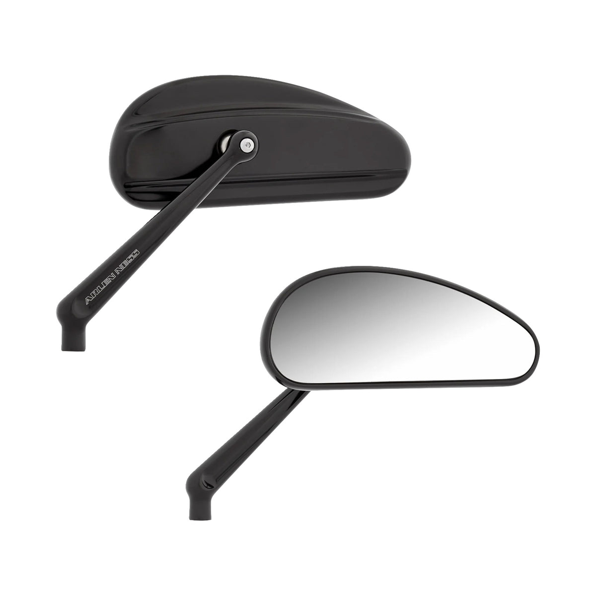 ARLEN NESS - MIRRORS - DOWNDRAFT - SIDE VIEW - ELONGATED - BLACK