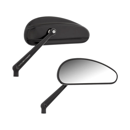 ARLEN NESS - MIRRORS - DOWNDRAFT - SIDE VIEW - ELONGATED - BLACK