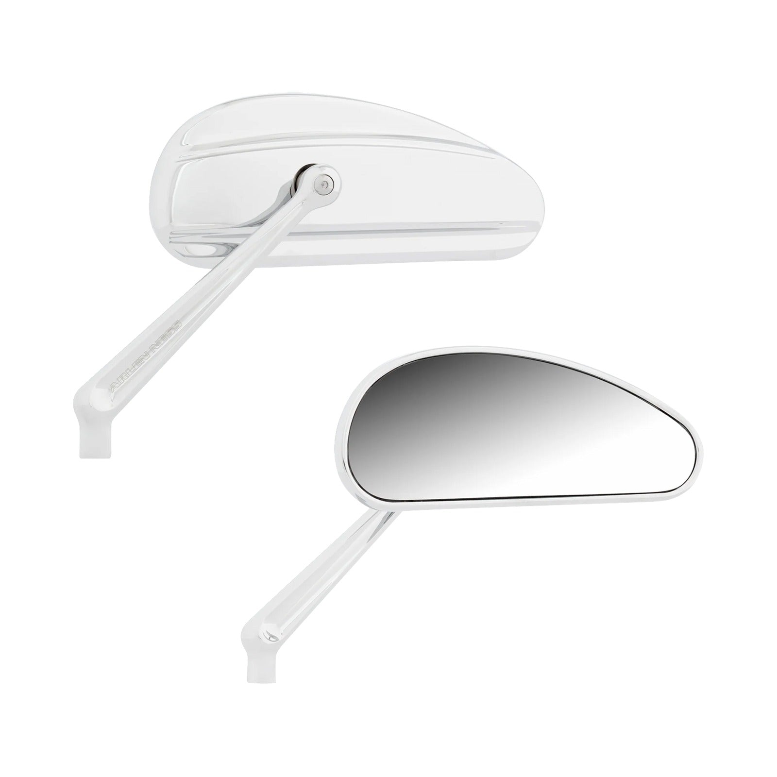 ARLEN NESS - MIRRORS - DOWNDRAFT - SIDE VIEW - ELONGATED - CHROME