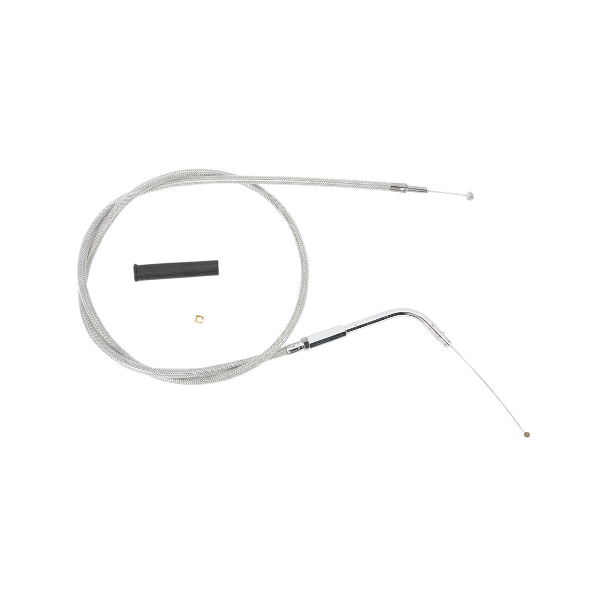 DRAG SPECIALTIES - STAINLESS BRAIDED THROTTLE CABLE - 30-3/4"