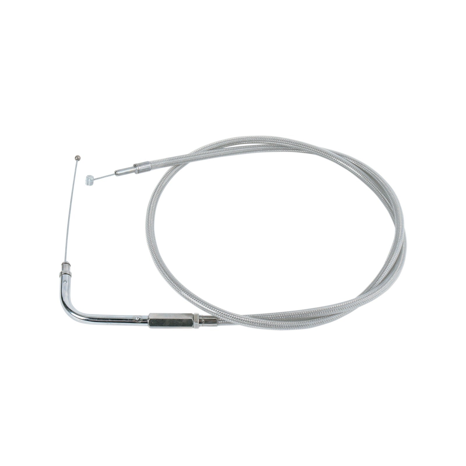 DRAG SPECIALTIES - STAINLESS BRAIDED THROTTLE CABLE - 39-1/2"