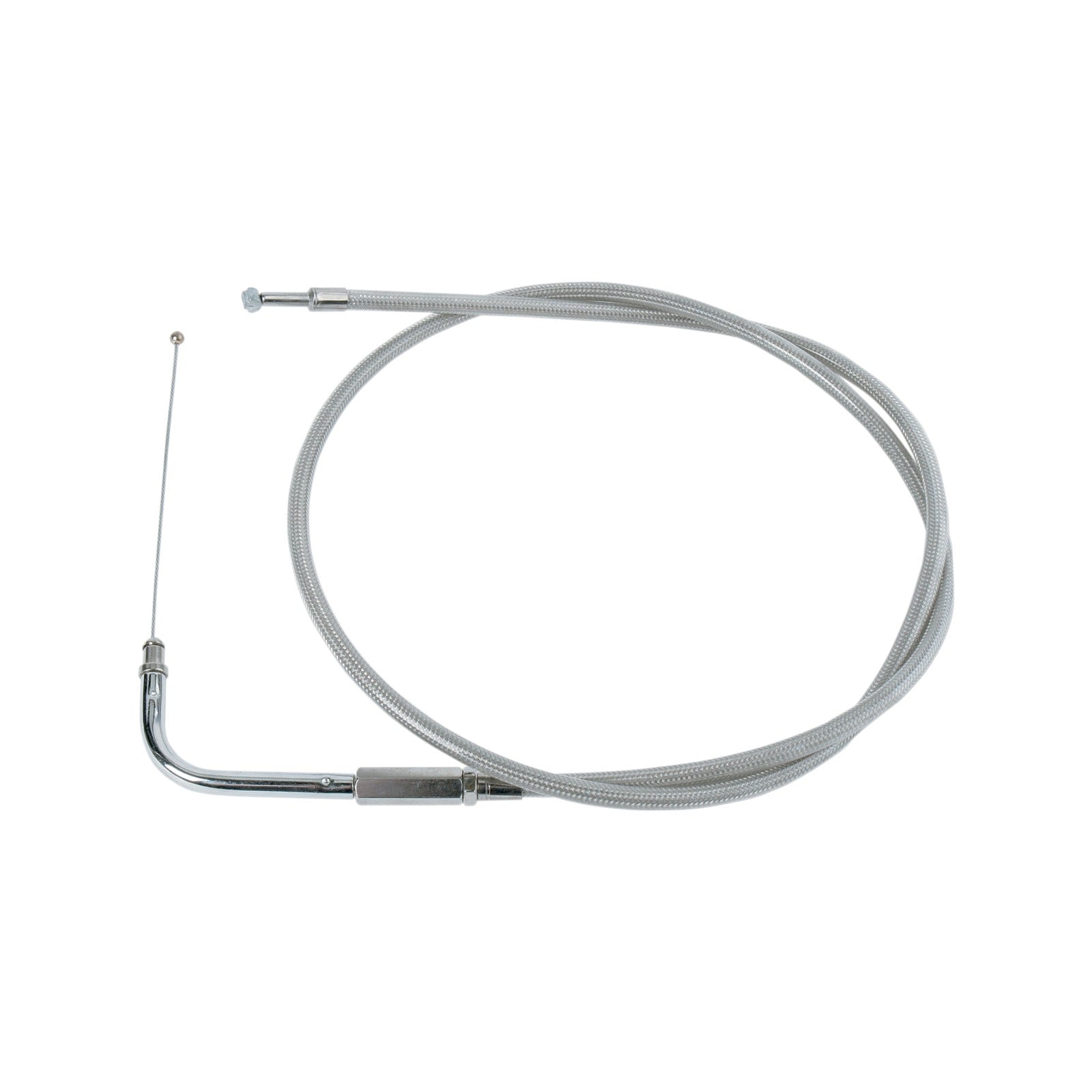 DRAG SPECIALTIES - STAINLESS BRAIDED THROTTLE CABLE - 41"