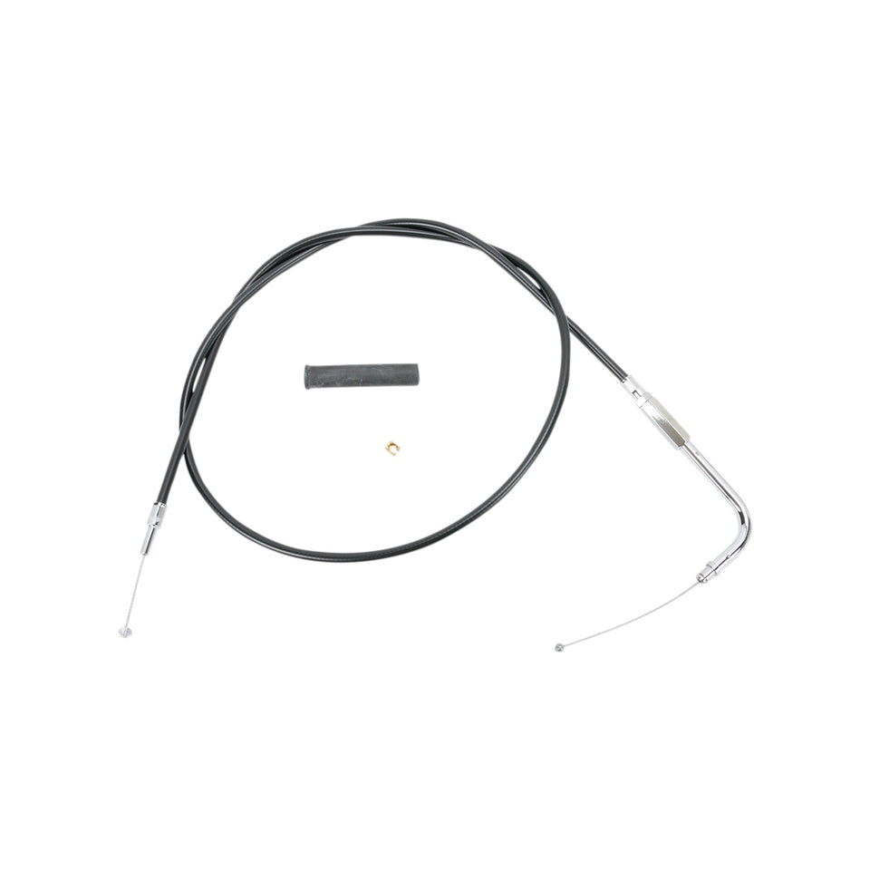 DRAG SPECIALTIES - BLACK VINYL THROTTLE CABLE - 47-1/2"