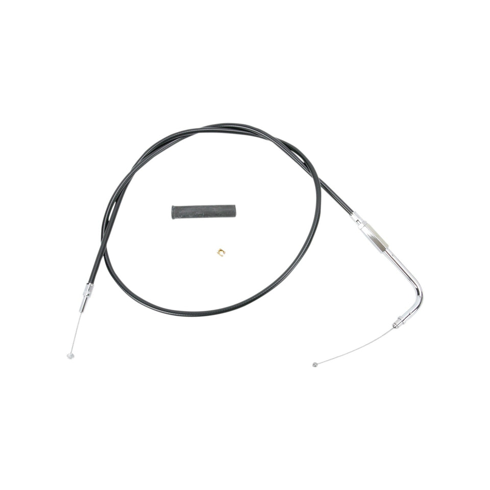DRAG SPECIALTIES - BLACK VINYL THROTTLE CABLE - 48-1/2"