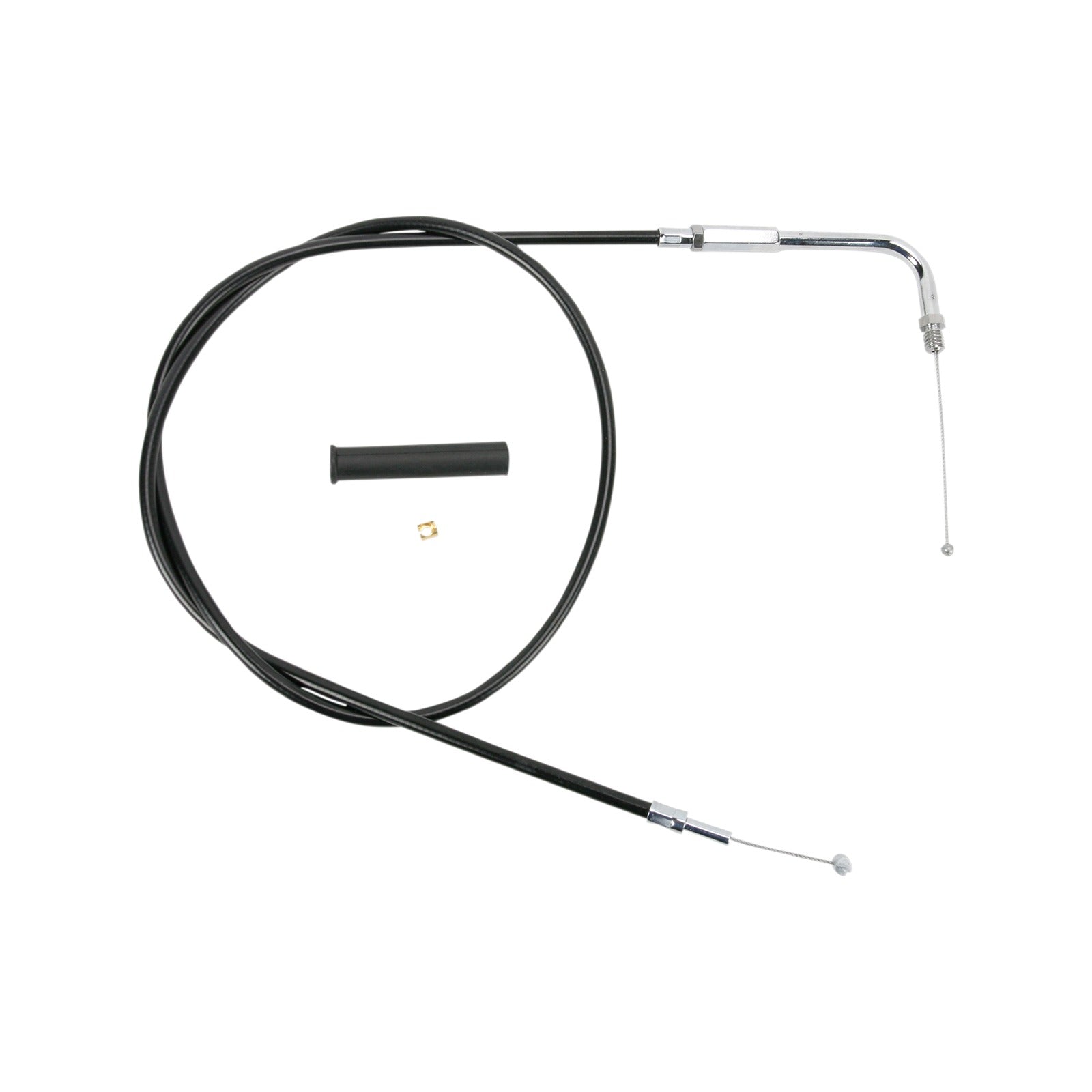 DRAG SPECIALTIES - BLACK VINYL THROTTLE CABLE - 48"