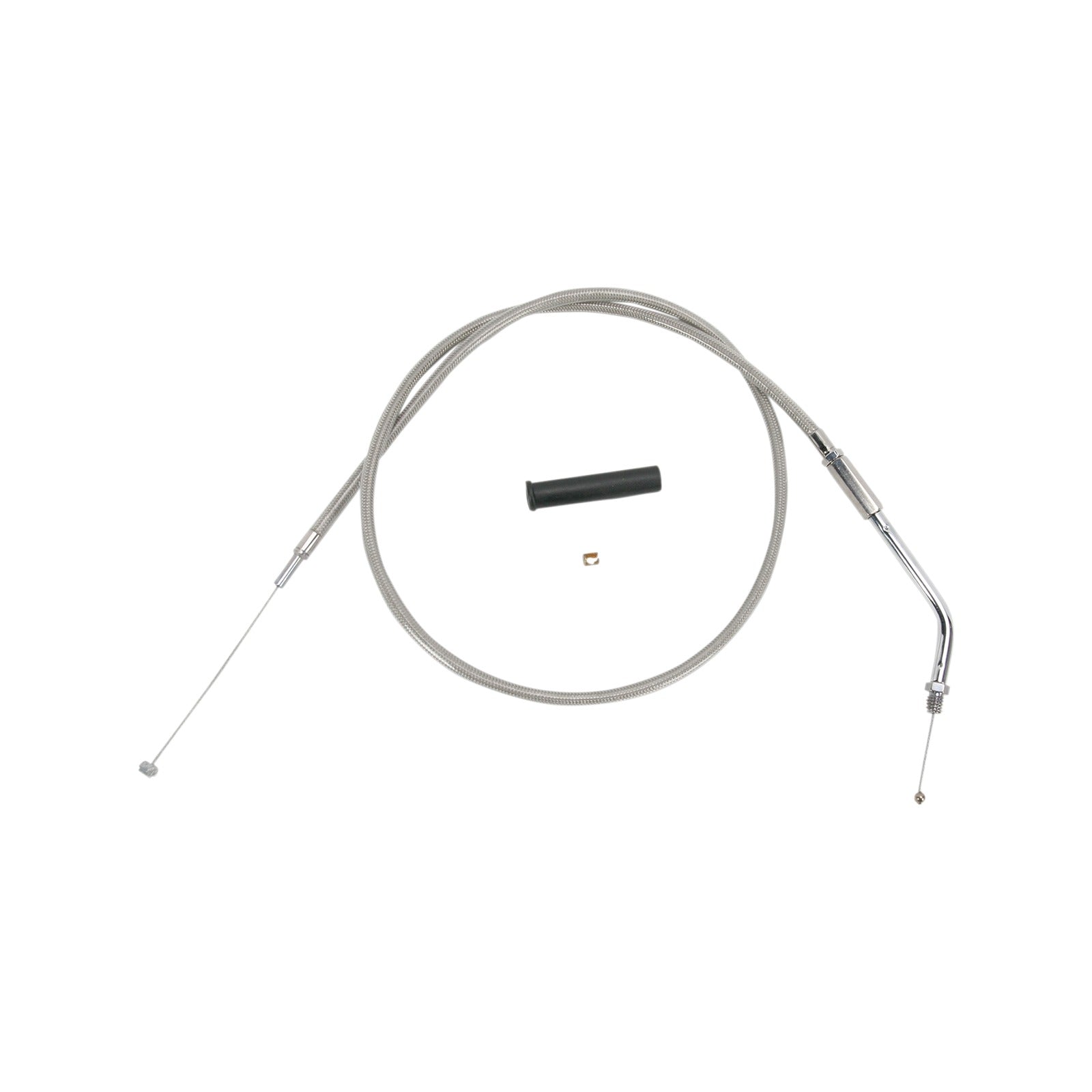 DRAG SPECIALTIES - STAINLESS BRAIDED THROTTLE CABLE - 36"