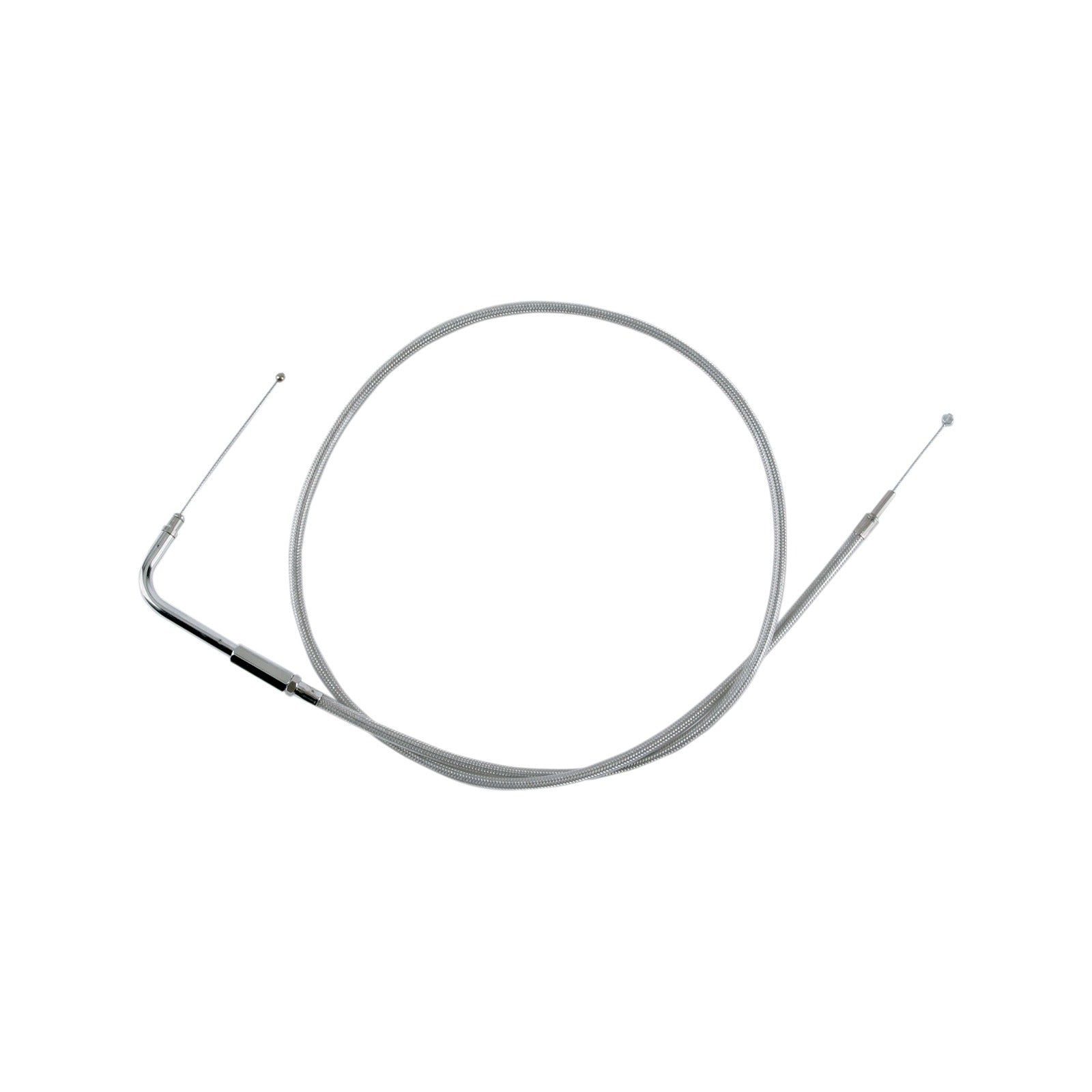DRAG SPECIALTIES - STAINLESS BRAIDED THROTTLE CABLE - 42-1/2"