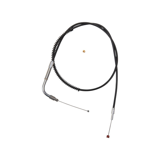 BARNETT - BLACK VINYL THROTTLE CABLE - +3" SIZE - 34-1/2" LENGTH