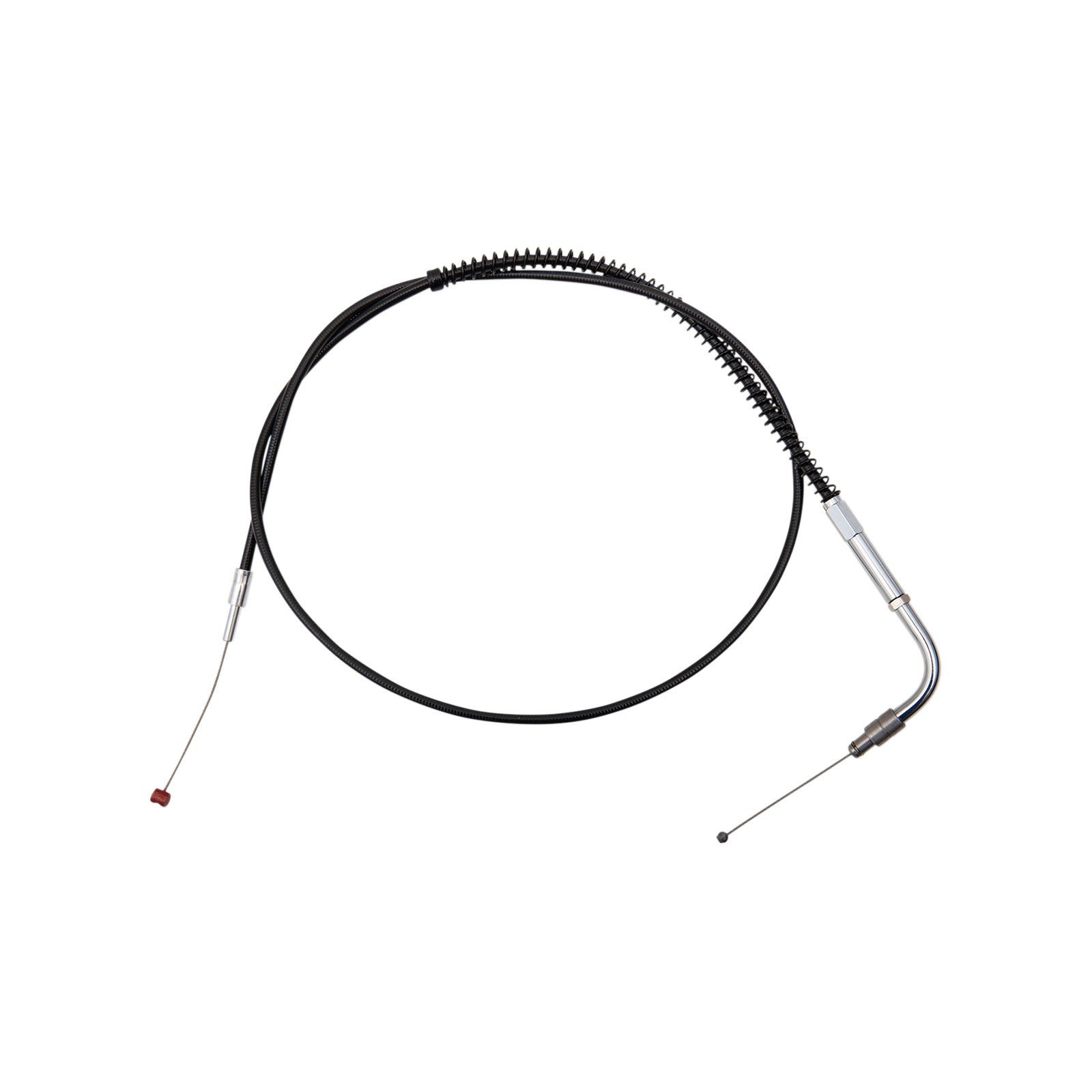 BARNETT - BLACK VINYL THROTTLE CABLE - +6" SIZE - 37-1/2" LENGTH
