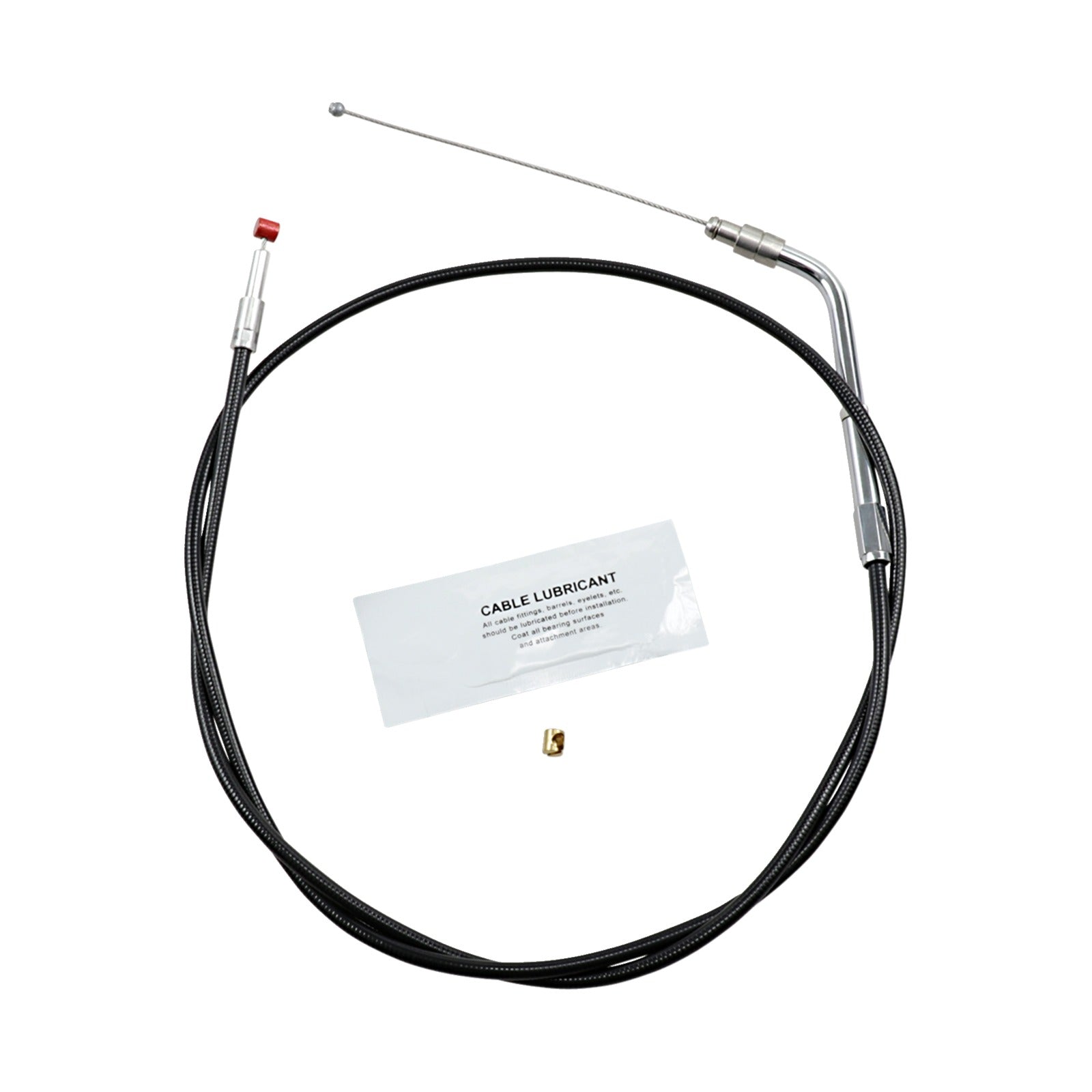 BARNETT - BLACK VINYL THROTTLE CABLE - 39-1/2" LENGTH