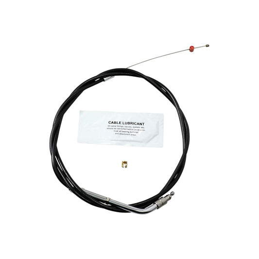 BARNETT - BLACK VINYL THROTTLE CABLE - +6" SIZE - 45-1/2" LENGTH