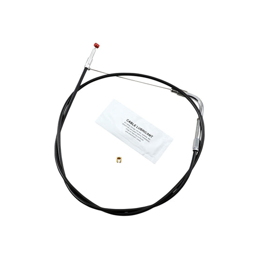 BARNETT - BLACK VINYL THROTTLE CABLE - +6" SIZE - 37" LENGTH