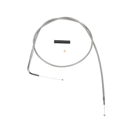 DRAG SPECIALTIES - STAINLESS BRAIDED THROTTLE CABLE - 50"