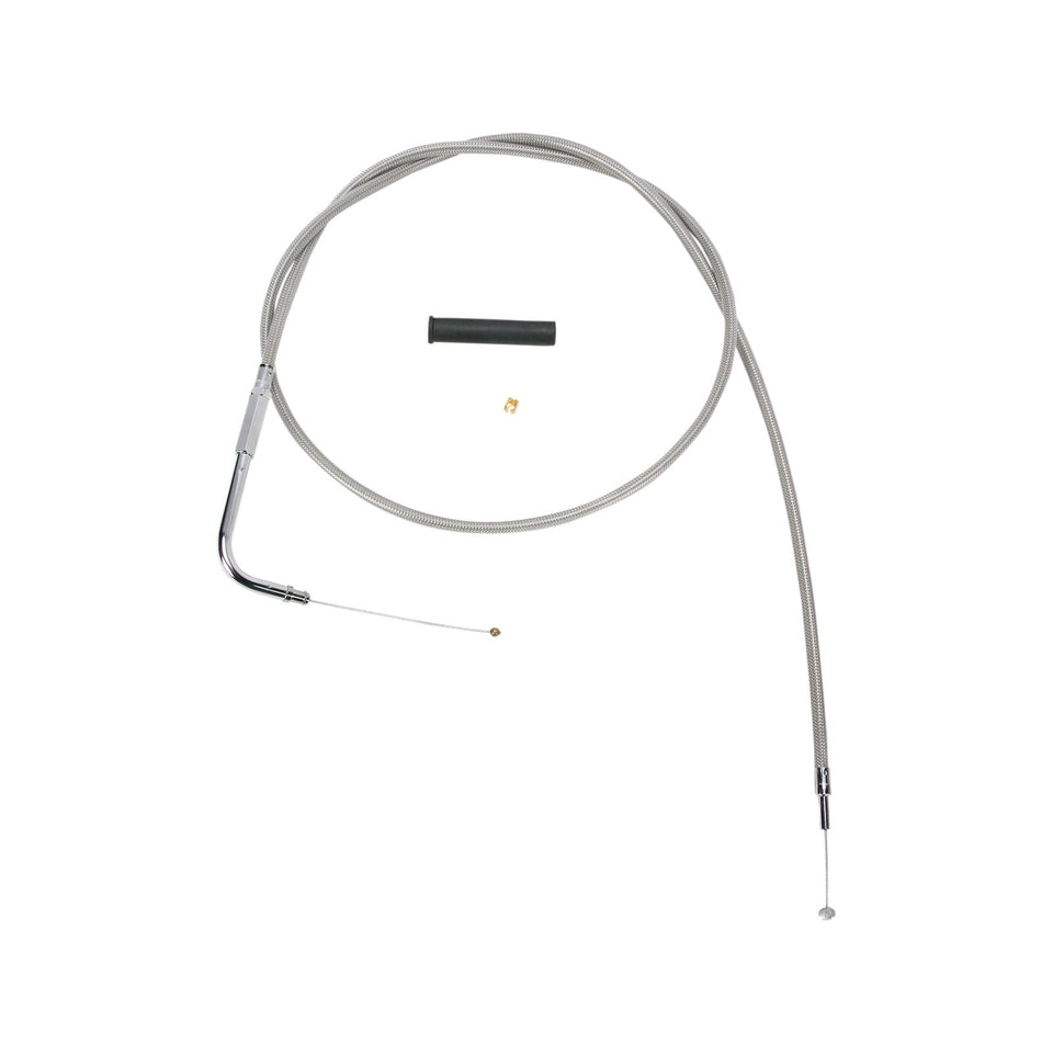 DRAG SPECIALTIES - STAINLESS BRAIDED THROTTLE CABLE - 50"
