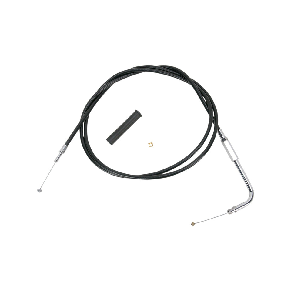 DRAG SPECIALTIES - BLACK VINYL THROTTLE CABLE - 58"