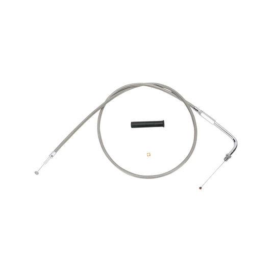 DRAG SPECIALTIES - STAINLESS BRAIDED THROTTLE CABLE - 44"