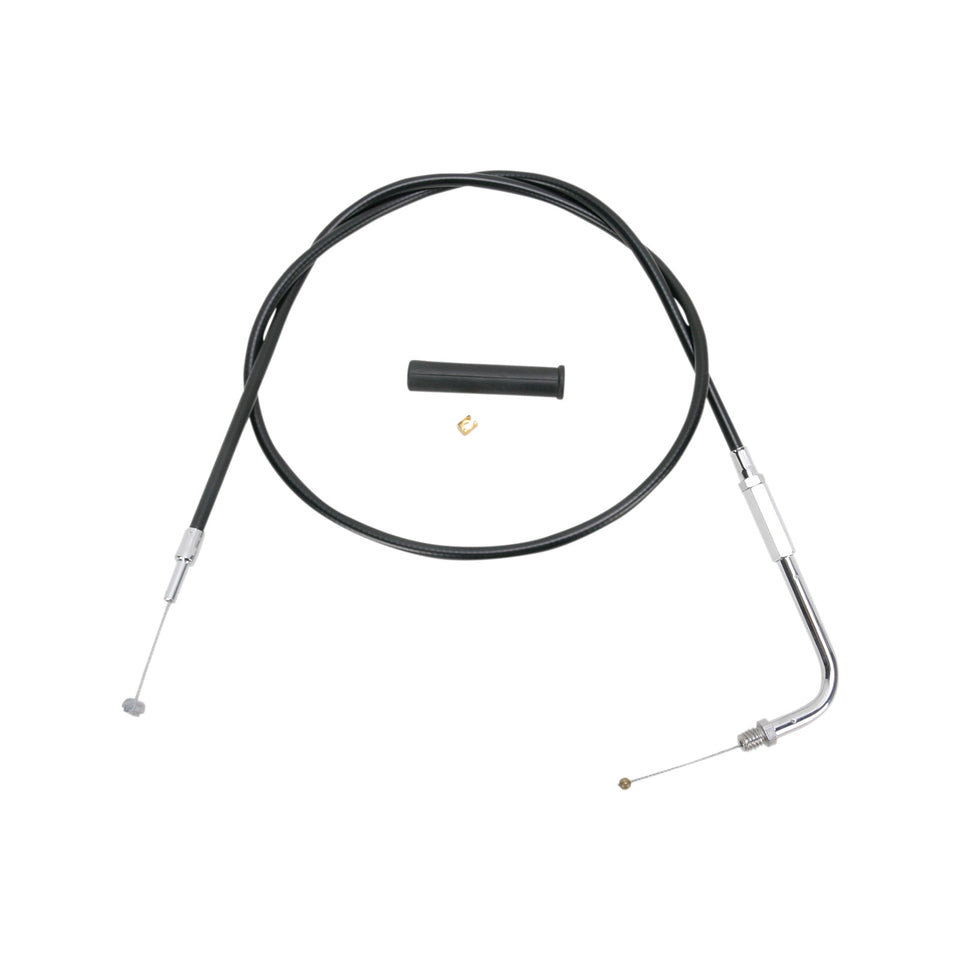 DRAG SPECIALTIES - BLACK VINYL THROTTLE CABLE - 48"