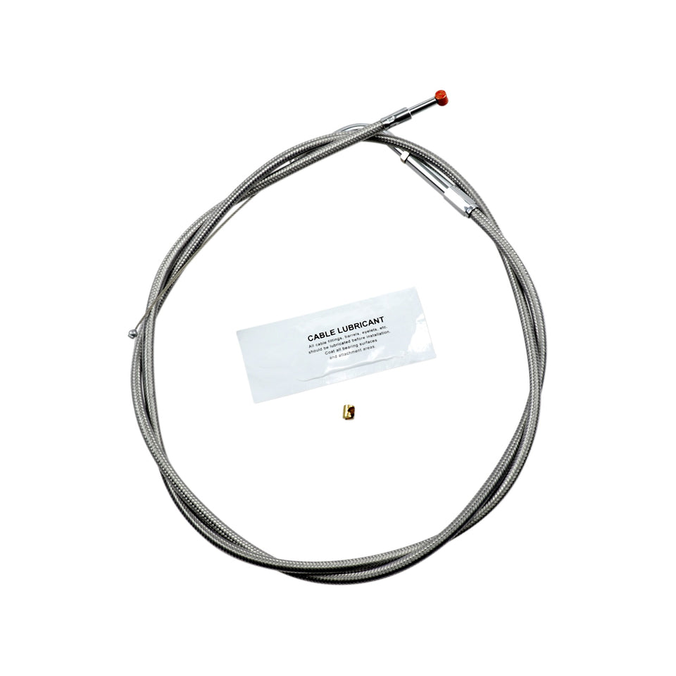 BARNETT - STAINLESS STEEL THROTTLE CABLE - +8" - '02-'07 TOURING