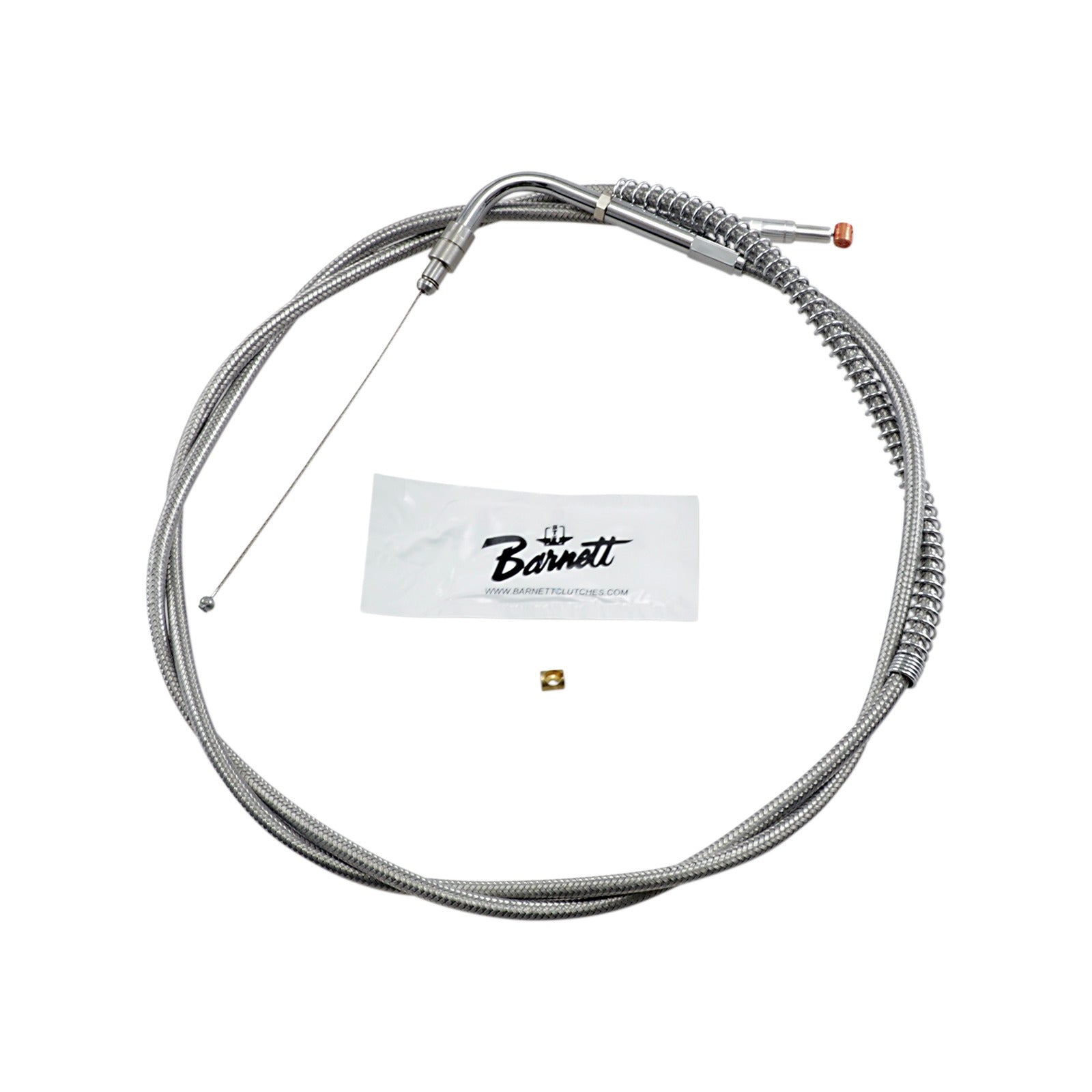 BARNETT - STAINLESS STEEL THROTTLE CABLE - +10" - '96-'01 TOURING