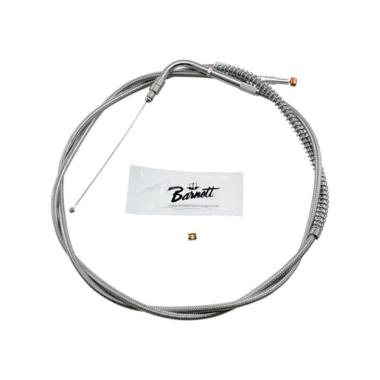 BARNETT - STAINLESS STEEL THROTTLE CABLE - +10" - '96-'01 TOURING