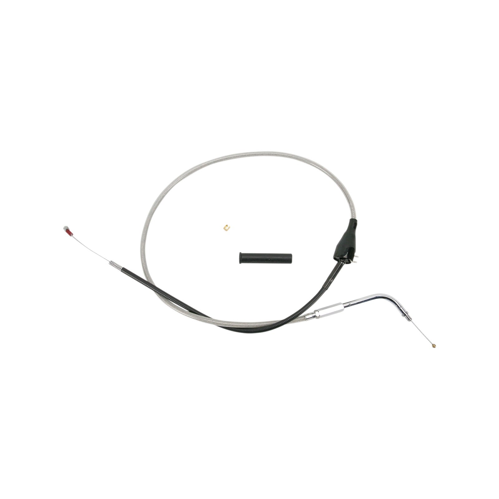 DRAG SPECIALTIES - STAINLESS BRAIDED IDLE CABLE - CRUISE - 38-3/8"